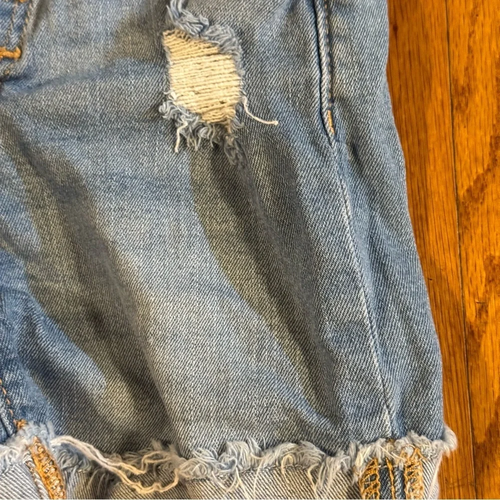 Old Navy Blue Distressed Denim Shorts Kids Size 8